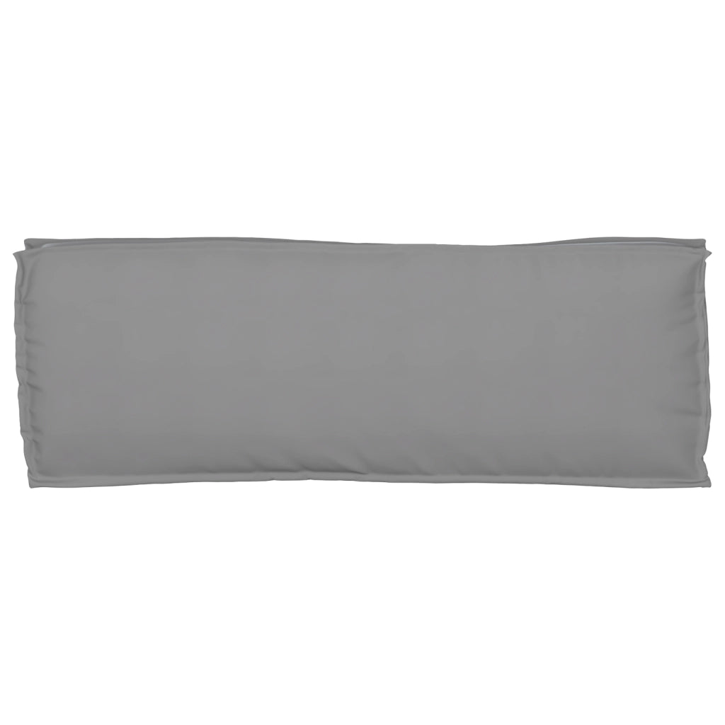 Cuscino per Pallet Grigio 110x40x8 cm Tessuto Oxford