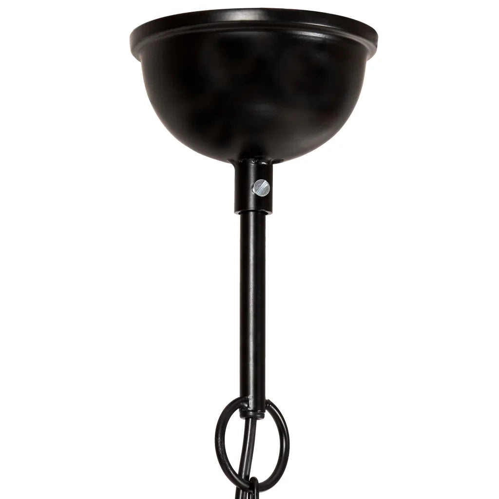 Lampada a Sospensione Industriale 25 W Nera Rotonda 40 cm E27 320535