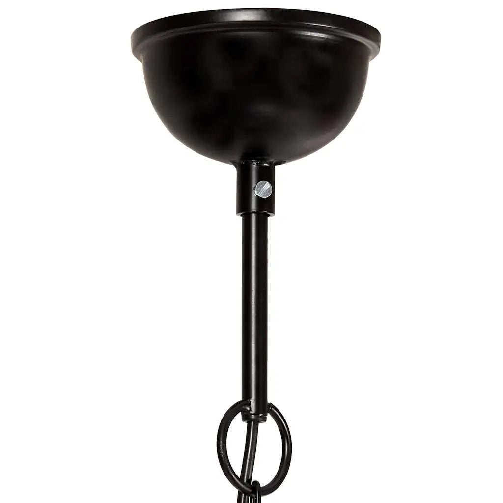 Lampada a Sospensione Industriale 25 W Nera Rotonda 40 cm E27 320535