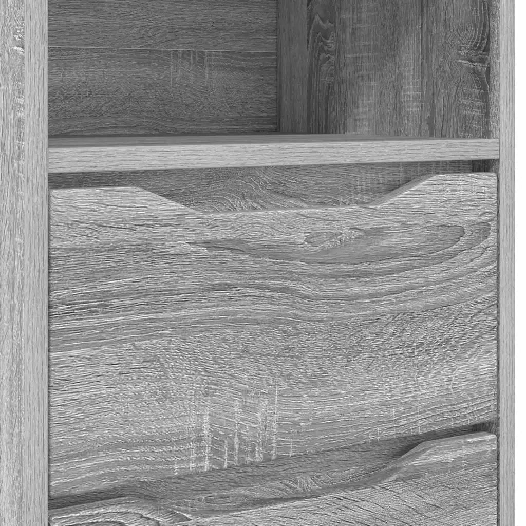 Comodino Grigio Sonoma 40 x 30 x 467 cm Legno multistrato