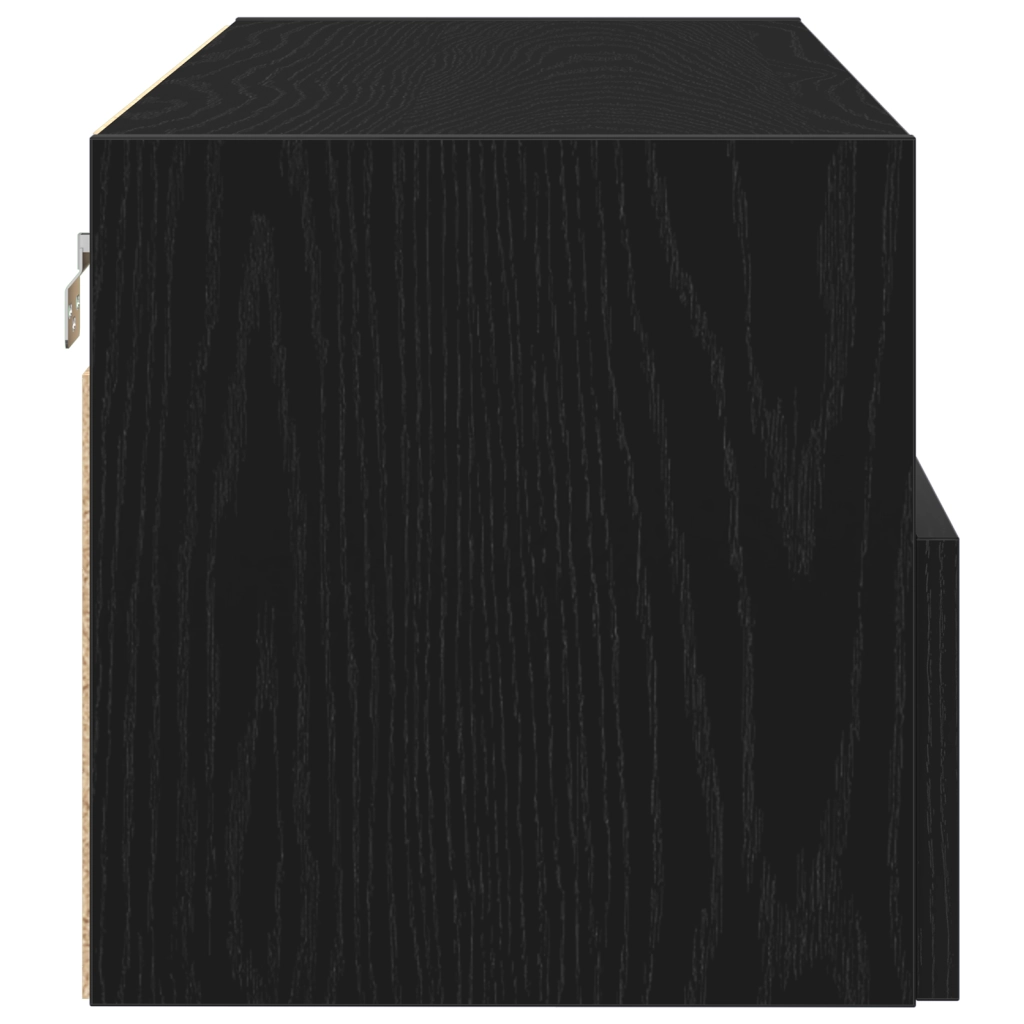 Armadi da Muro per TV 2 pz Nero Rovere 100x30x30 cm Legno Ingegnerizzato