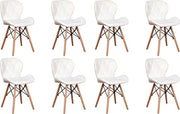 Set di 8 sedie per salotto in stile moderno, altezza di 38cm