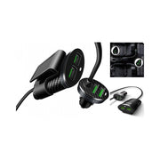 Trade Shop - Caricabatterie Da Auto Con Estensione Per Sedile Posteriore Carica Batterie Usb -