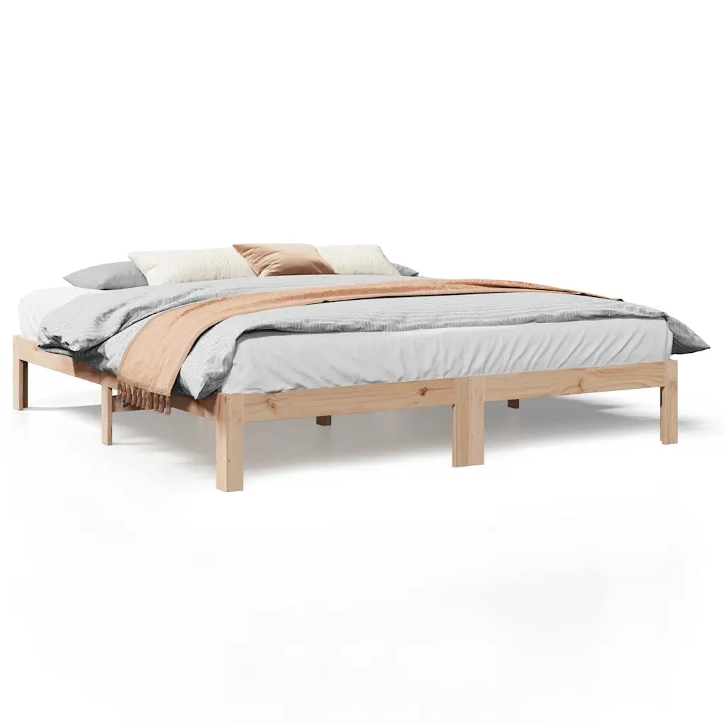 Giroletto senza Materasso 180x200 cm in Legno Massello di Pino 859223