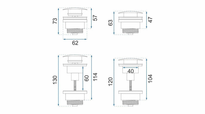 Tappo Rea Black Metalic
