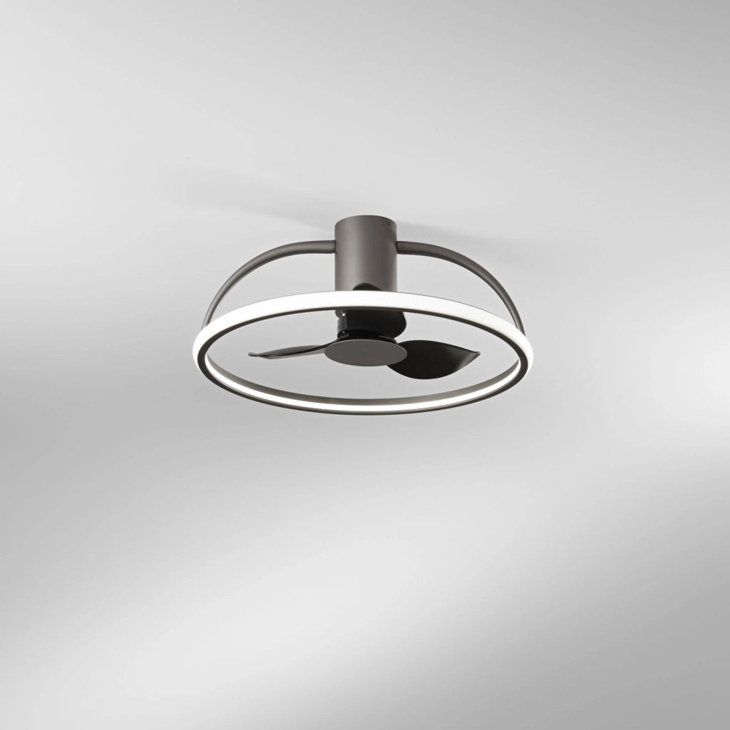 PLAFONIERA LED VENTILATORE HADLEY GRIGIO 40W 5250LM CCT 3000-4000-6500K 60X27CM DIMMERABILE