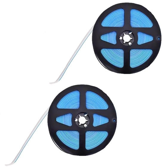Set di 2 Nastro di Sigillatura Idrorepellente (6 m x 8 mm) per Muffe Flessibili, Bordi di Pavimento e Finiture di Cucina