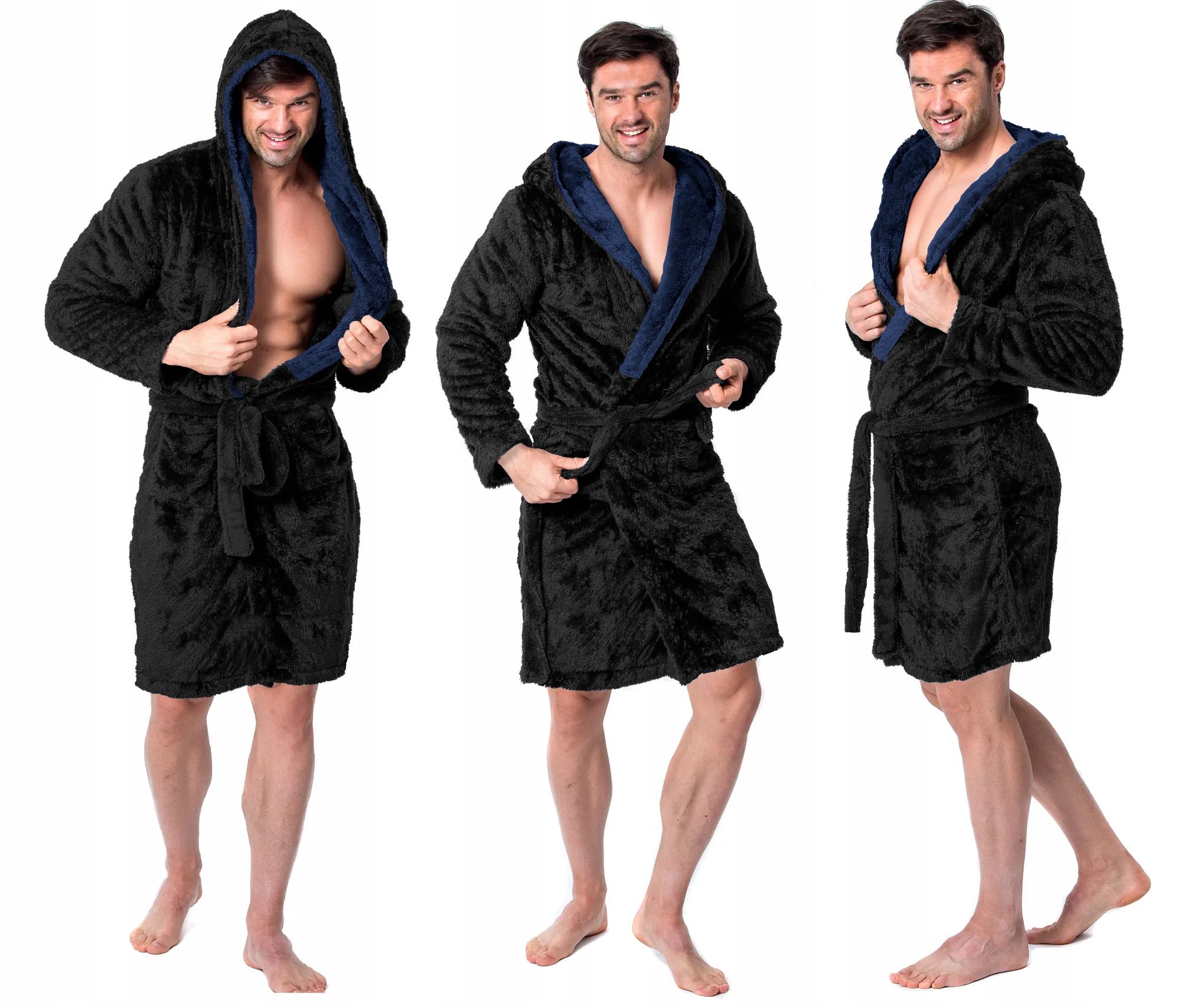 Accappatoio Jordan Navy Grey M