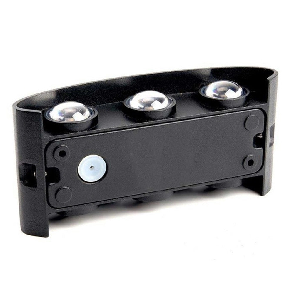 Trade Shop - Applique Lampada Led Da Muro Doppia Emissione Luminosa 16w Luce Selezionabile Cct Es68-3c - Nero