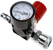 Regolatore di pressione 12 bar - Compressore - Valvola di riduzione - Barometro - Regolabile - Facile da installare - Regolatore di flusso d'aria