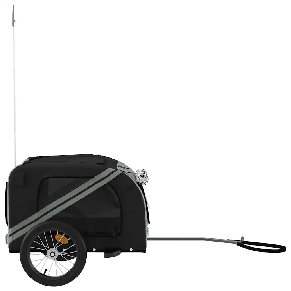 Rimorchio da Bici per Animali Nero e Grigio Oxford e Ferro CFW3236487