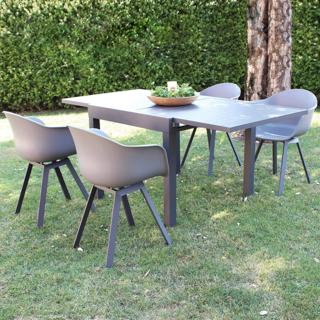 Poltrona da Giardino in Plastica Alluminio cm 63x55x79 - CLARK