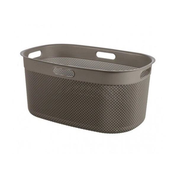 Keter CESTA PORTABIANCHERIA FILO 59X39XH27CM CAPPUCCINO