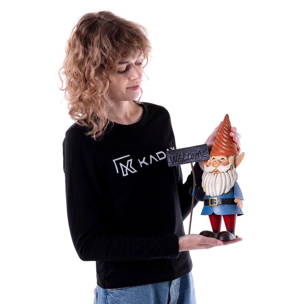 KADAX Stalowa figura ogrodowa krasnal QX22140-1 K1