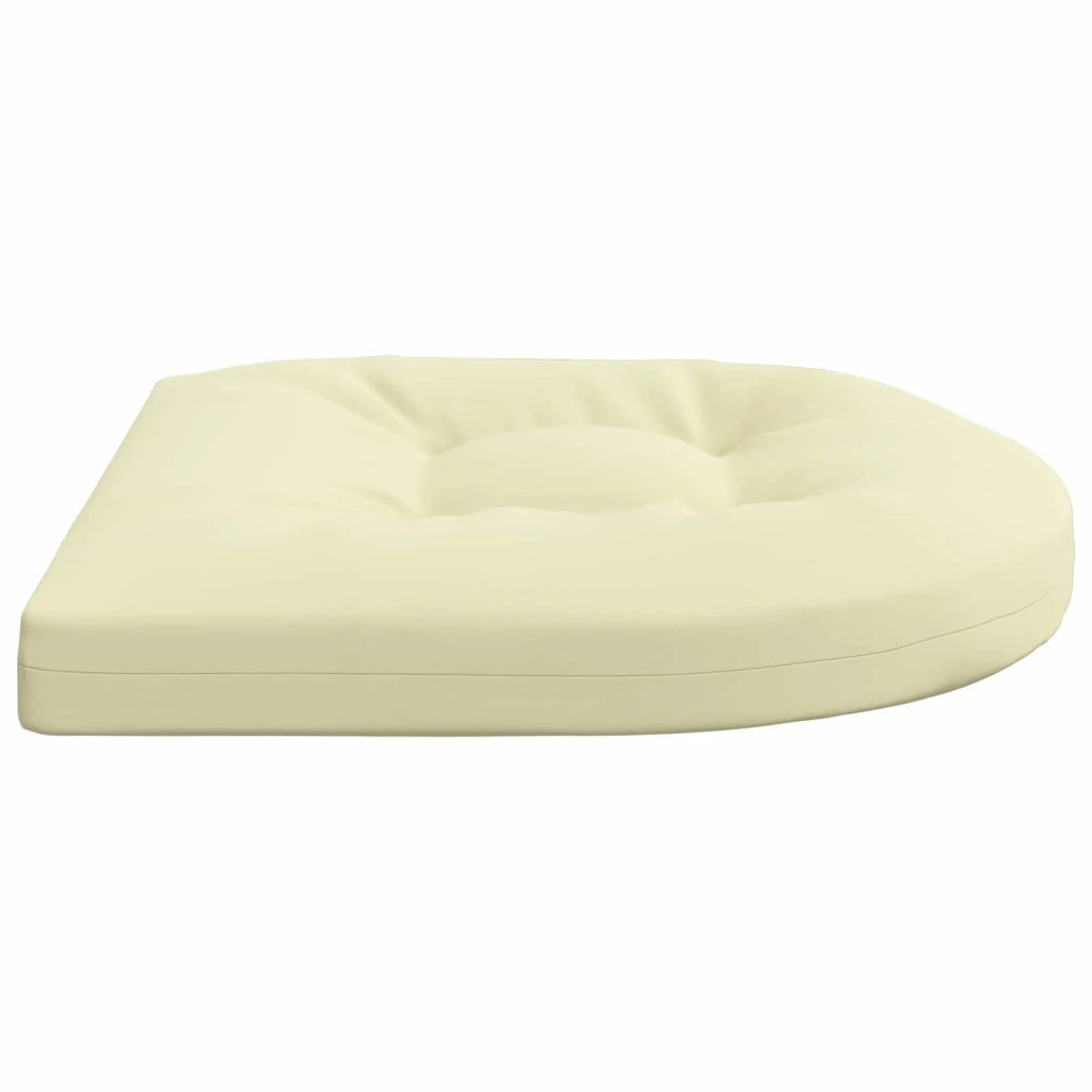 Cuscini per Sedia in 4 Pezzi 4 pz 100% Poliestere Crema 945327