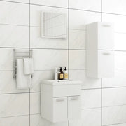 Set Mobili da Bagno Bianco in Truciolato