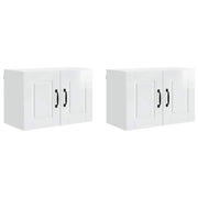Set di 2 pensili da cucina moderni pratici 60 x 31 x 40 cm in legno composito bianco 02_0054269