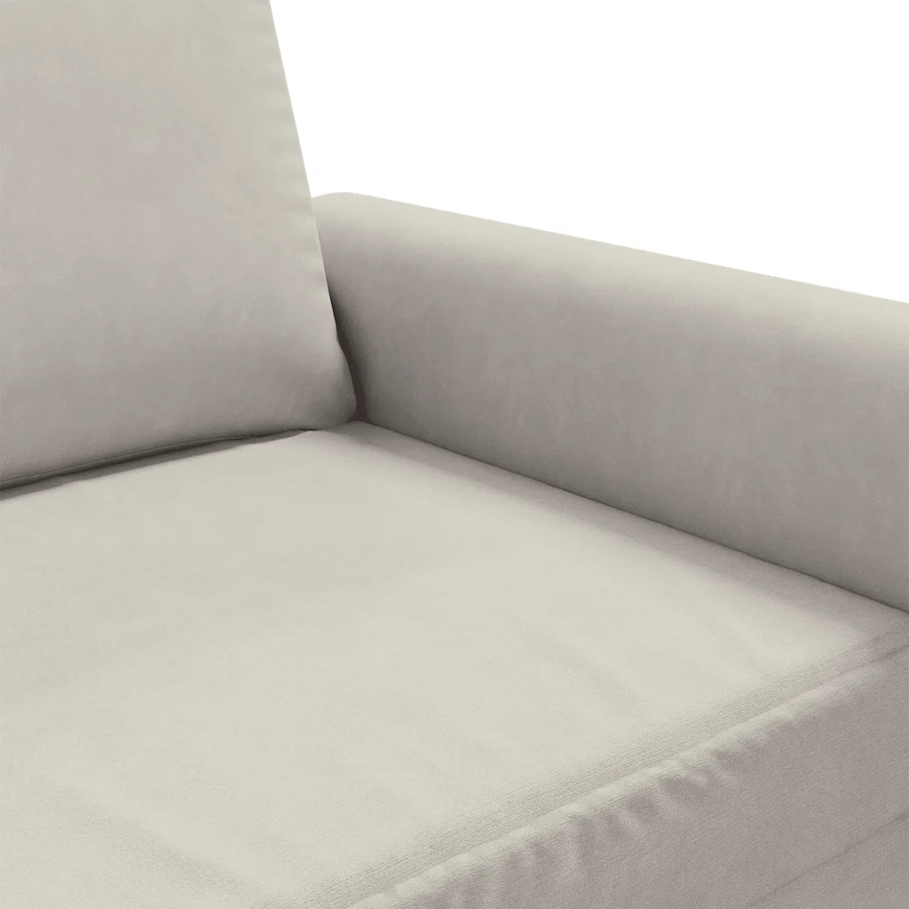 Divano a 2 Posti-Sofa 2 Posti crema 140 cm in Velluto 958274