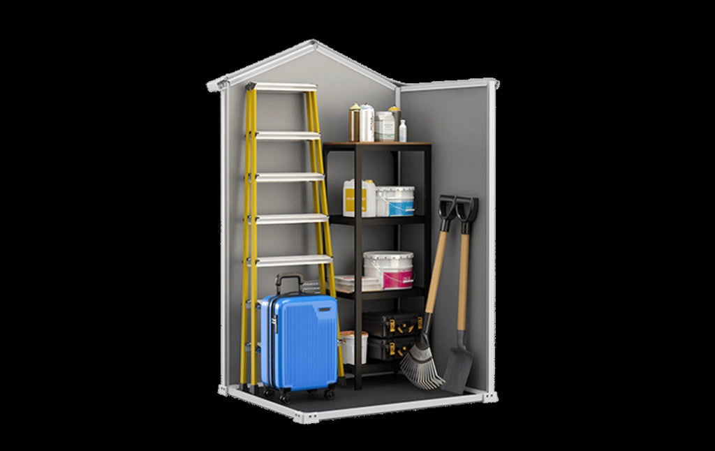 Keter K240024 Manor 4x3 Casetta da Giardino in Resina Porta Singola Tetto a Due Falde Pavimento Incluso Lucchettabile colore Beige