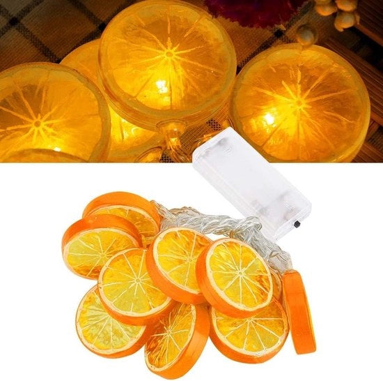 Lanterne a LED da 10 per decorazione di giardino, Natale, vacanza e festa - Dolce arancione - 1 coppia.