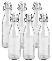 6 MILLY BOTTIGLIE 500 ML IN VETRO CON TAPPO A CHIUSURA ERMETICA CERVE VINTAGE