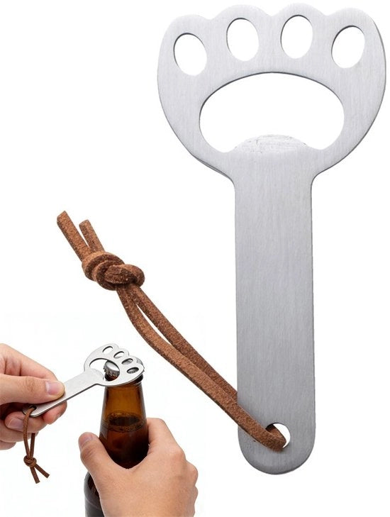 Apri birra multifunzionale - Chiave a forma di gatto - Sospensione per chiave - Realizzato in alluminio duraturo - Leggero - Facile da trasportare