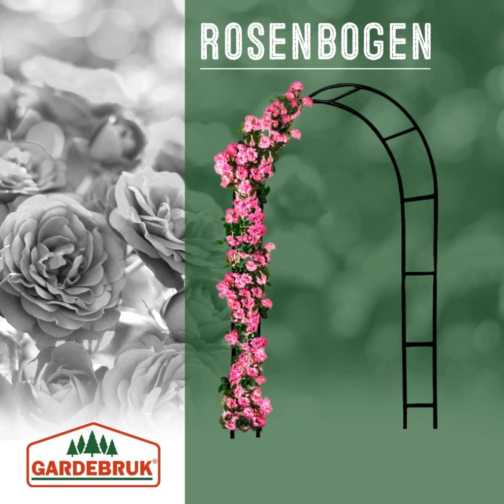 4x Arco per Rampicanti 240x140x37cm Metallo Traliccio per Rose Pergolato Vite Decorazione Eventi Palloncini