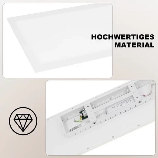 ZMH Lampada da soffitto plafoniera LED dimmerabile pannello lungo RGB per soggiorno cucina festa