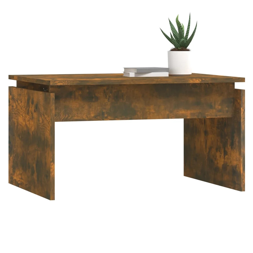 Tavolino da Salotto Rovere Fumo 68x50x38 cm Legno Multistrato 825840
