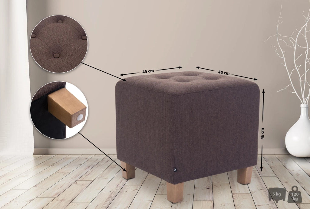 Pouf divano PHARAO marrone