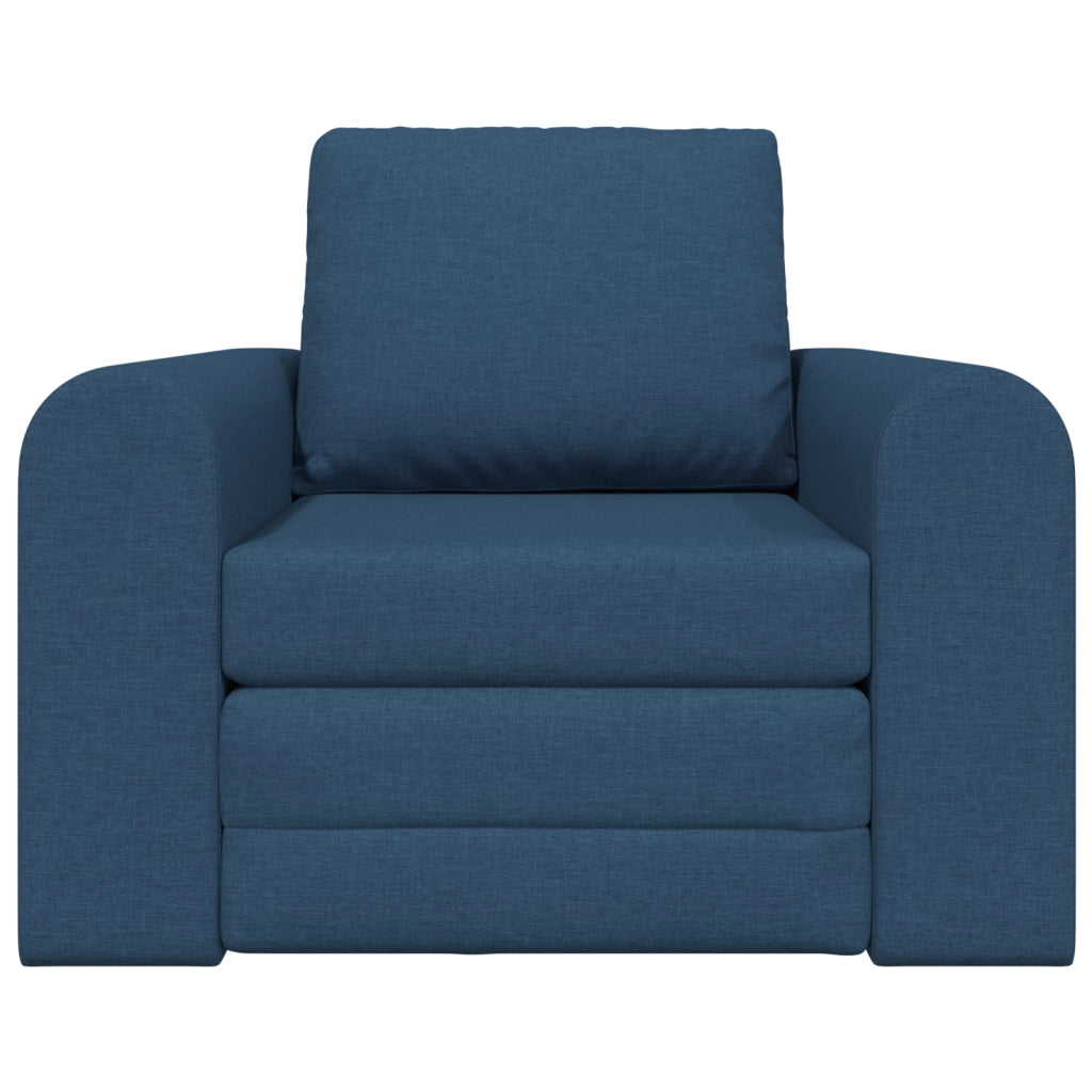 Divano Letto 2-in-1 Blu 98x71x83 cm Tessuto