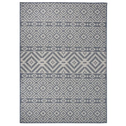 Tappeto da Esterni a Tessitura Piatta 200x280 cm Strisce Blu cod mxl 65430