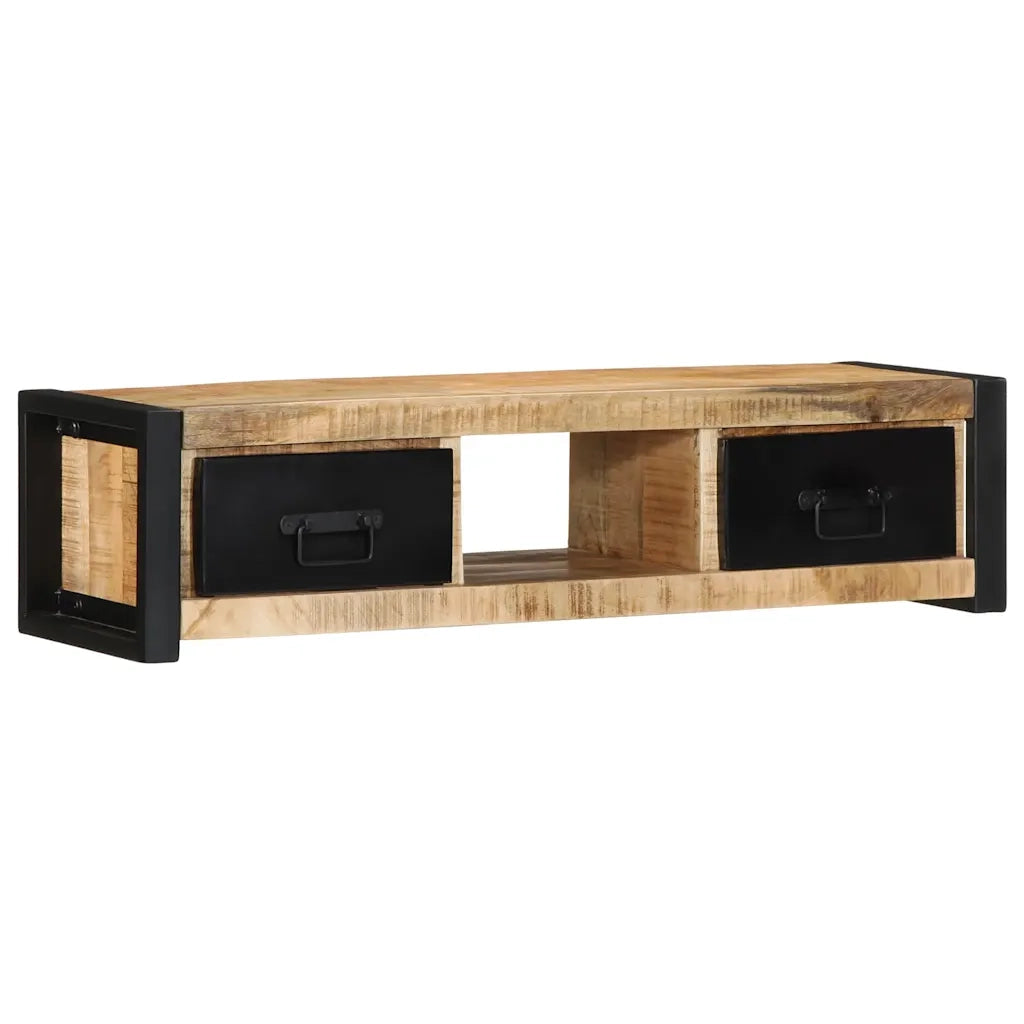 Mobile Porta TV 100x30x25 cm in Legno Massello di Mango Grezzo 4013597