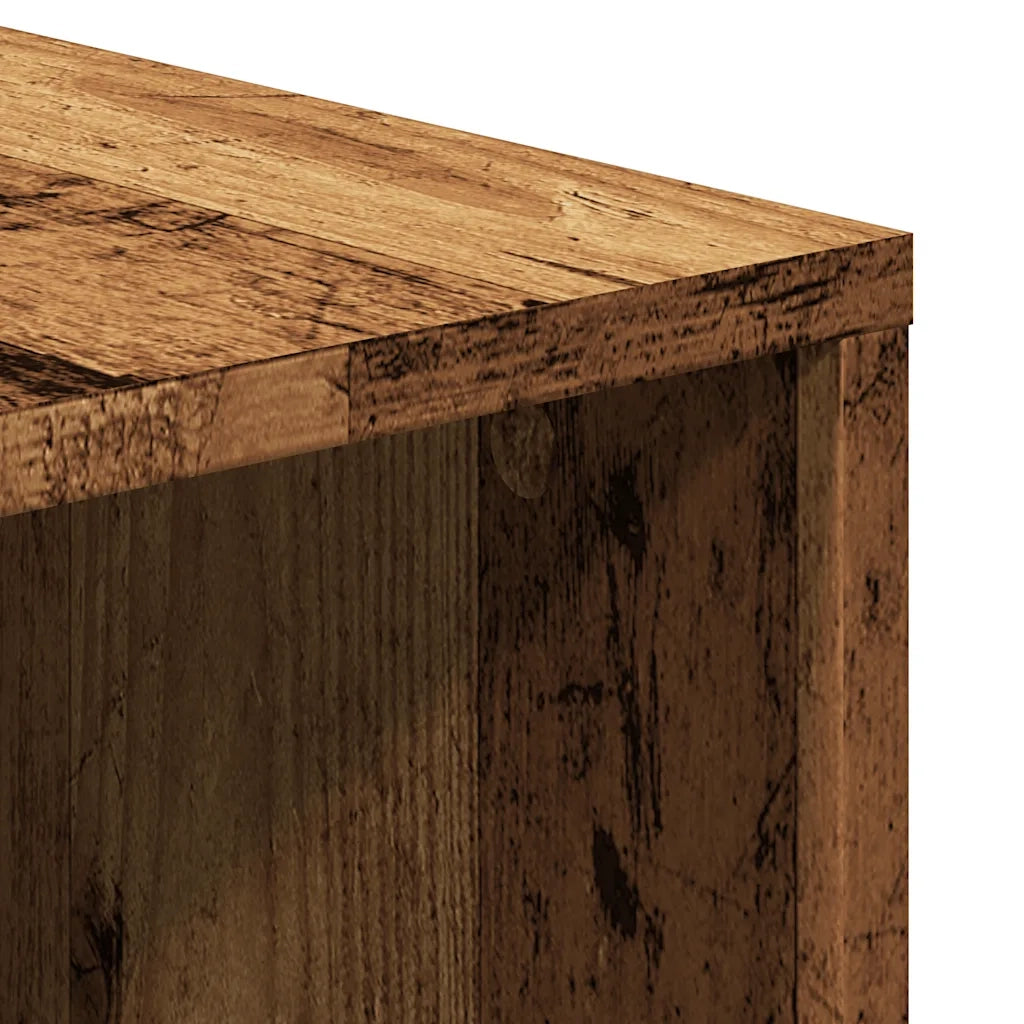 Mobile Porta TV Legno Antico 130x35x50 cm in Legno Multistrato