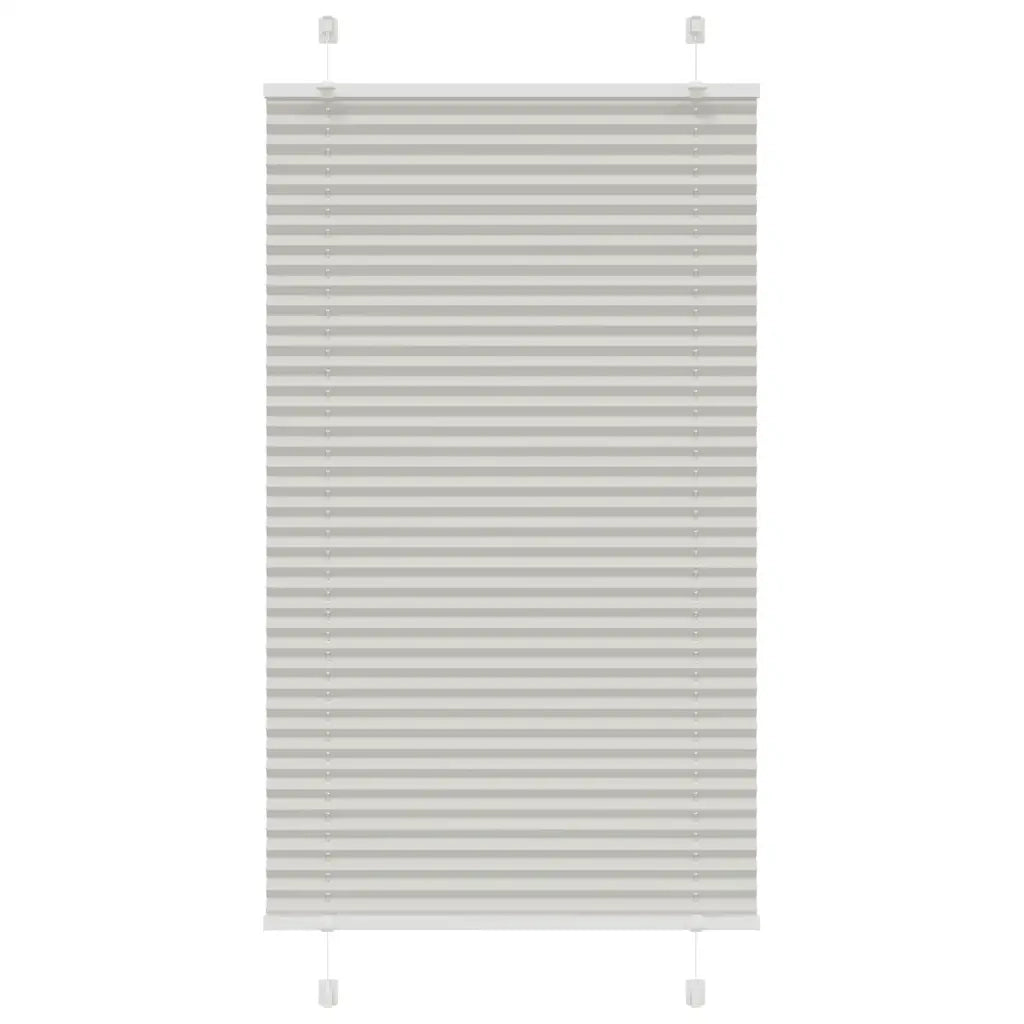 Tenda Plissettata Grigio Chiaro 75x100 cm Larghezza Tessuto