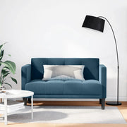 vidaXL Divano Divanetto Blu 111 cm in Velluto