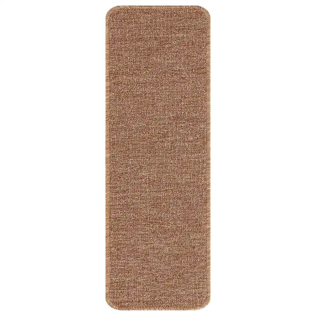 Tappetini Antiscivolo per Scale 15 pz | Gradini per Scale Giallo 60 x 25 cm PP