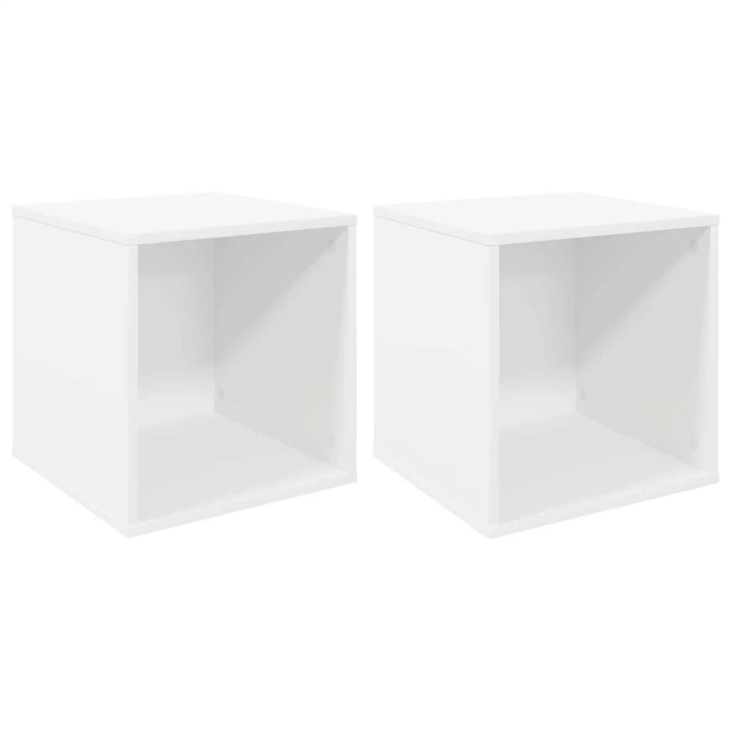 Scatola per album in vinile 2 pz Bianco 37 x 36,5 x 38 cm 8012843