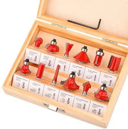 Set di 12 punterelli con manico di 1/4 pollice, attrezzi per lavorazione del legno, adatti per lavorazione del legno e carpenteria (rosso)