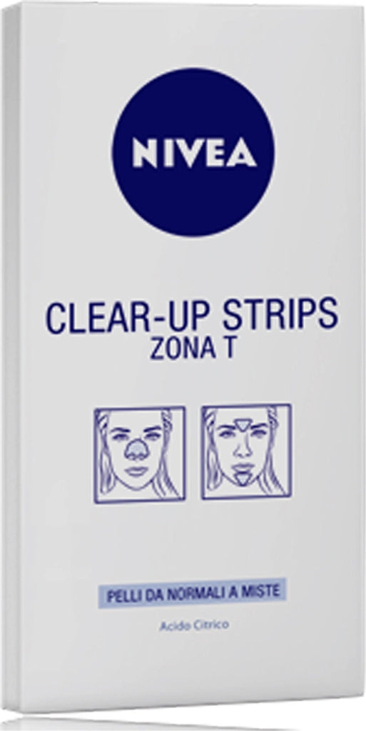 NIVEA CLEAR-UP STRISCE PER ZONA T CONFEZIONE DA 6PZ PELI NORMALI E MISTE
