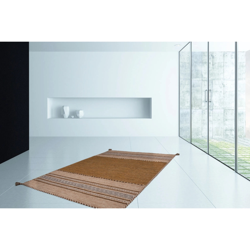 Tappeto in Cotone Alhambra Native 325 Marrone