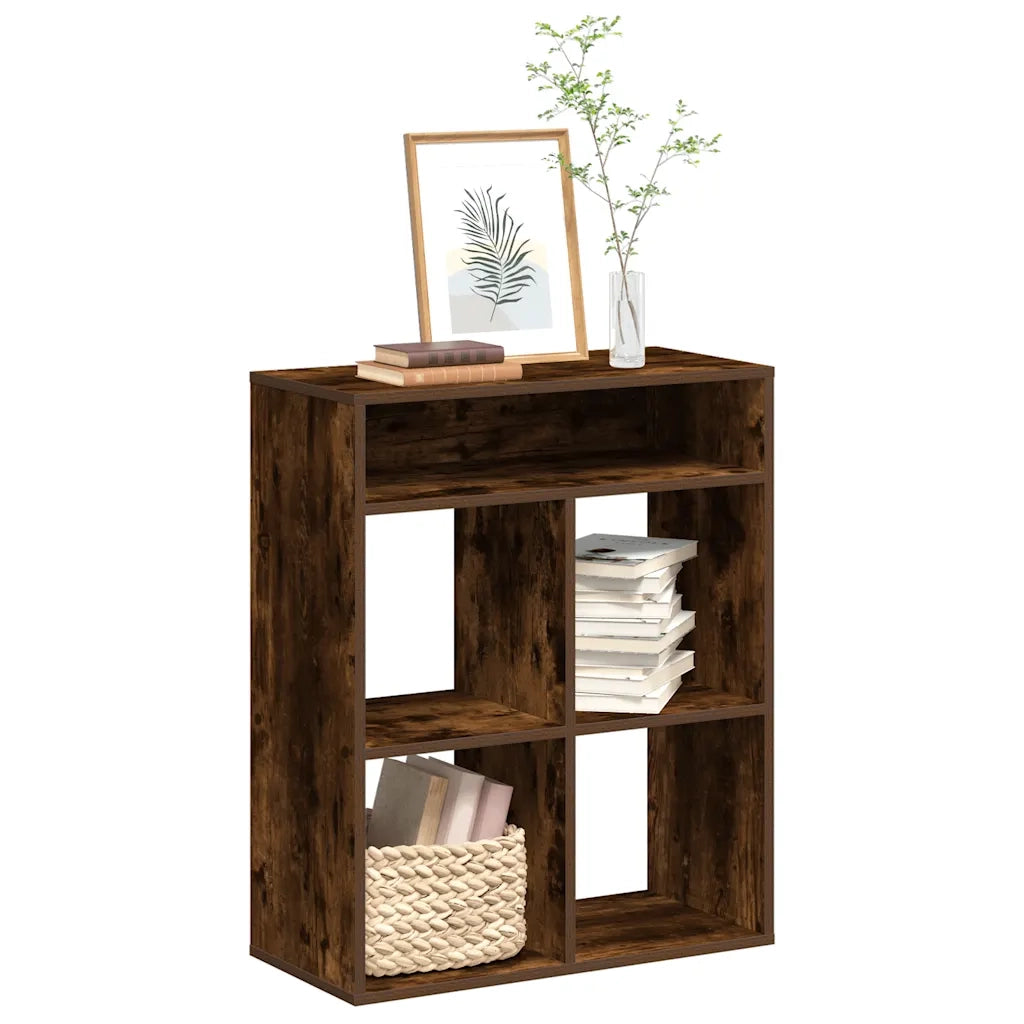 vidaXL Libreria Rovere Fumo 66x31x80 cm in Legno Multistrato