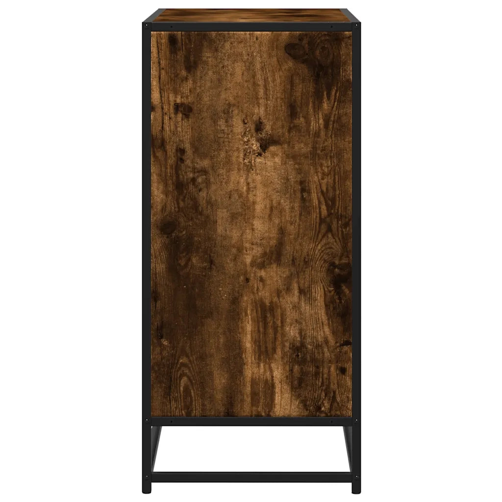 Credenza Rovere Fumo 68x35x76 cm in Legno Multistrato 849001