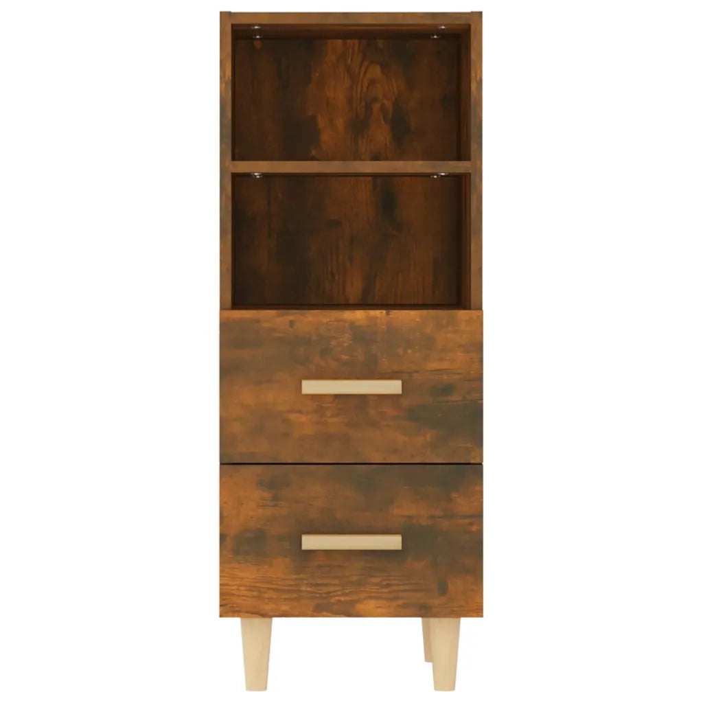 Credenza Rovere Fumo 34,5x34x90 cm in Legno Multistrato cod mxl 17796