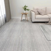 Tavole per Pavimenti 5,11 m² 55 pcs PVC Grigio chiaro e bianco