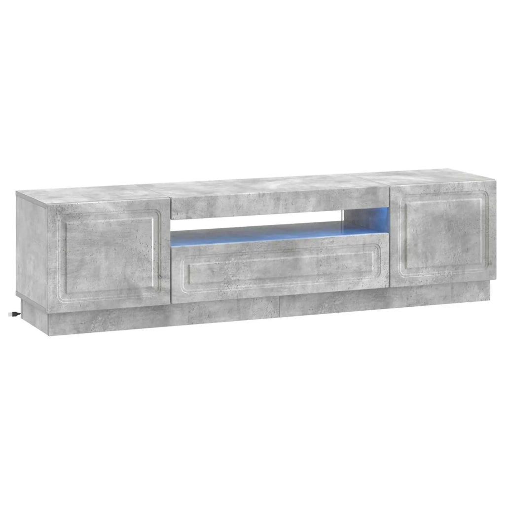 Mobile TV LED Grigio Cemento Legno ingegnerizzato 897788