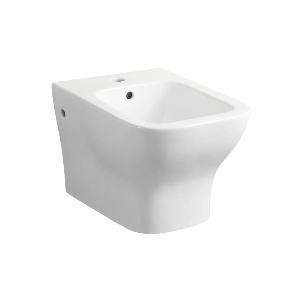 Sanitari sospesi SALVASPAZIO serie TULIPANO: vaso, bidet, copriwater soft-close - Bianco Lucido