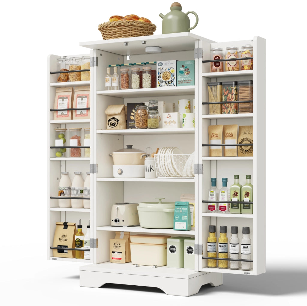Mobile contenitore 120x60x40 cm bianco con LED a sensore