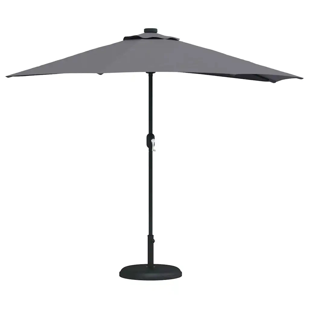Ombrello da giardino Antracite 294 x 150 x 224 cm 42003269