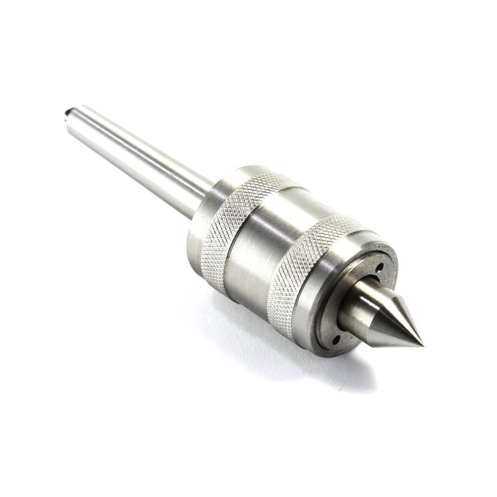 Trade Shop - Contropunta Punta Rotante Per Tornio Professionale Cono Morse Con Attacco Mt2 -